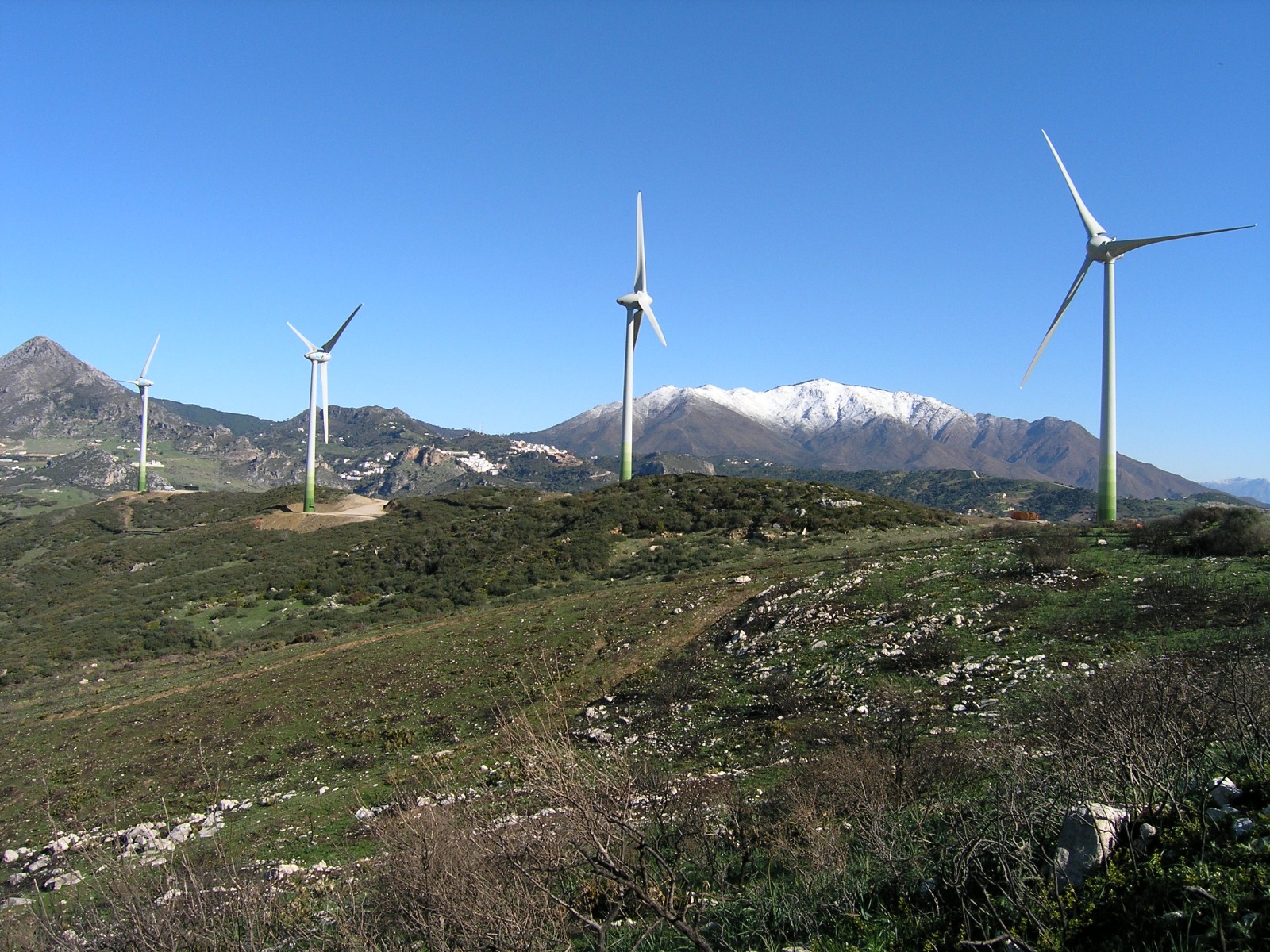 Casares wind farm in Andalusia, Spain